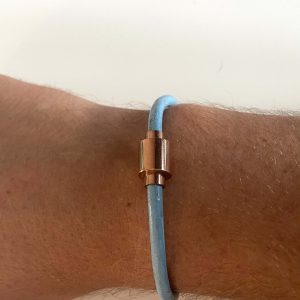 Paris Baby Blue 4mm Rose Sluiting