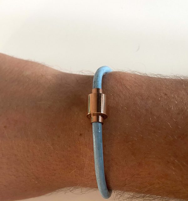 Paris Baby Blue 4mm Rose Sluiting