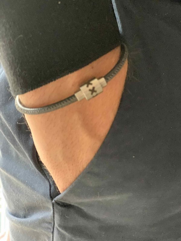 Amsterdam Grey 4mm Steel Clasp