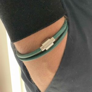 Saint Tropez Double Green 4mm Stalen gesp